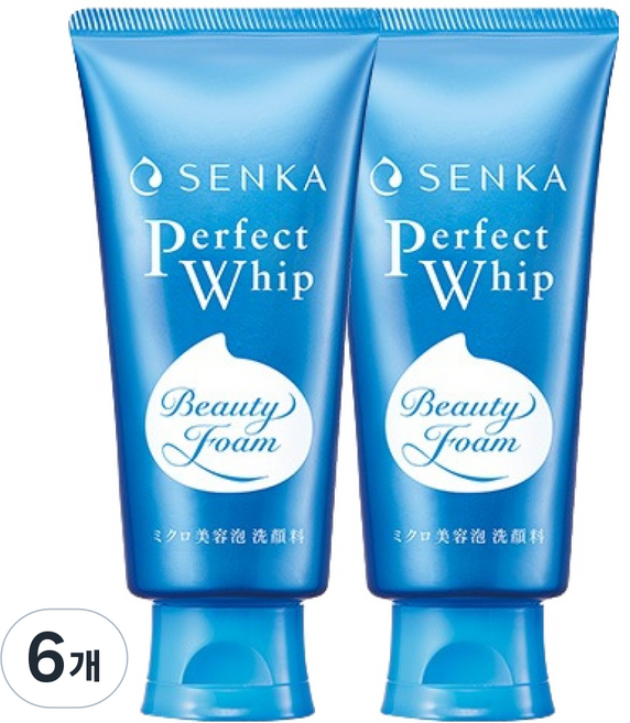 센카 퍼펙트 휩 페이셜 워시 FA 클렌징폼, 120g, 6개