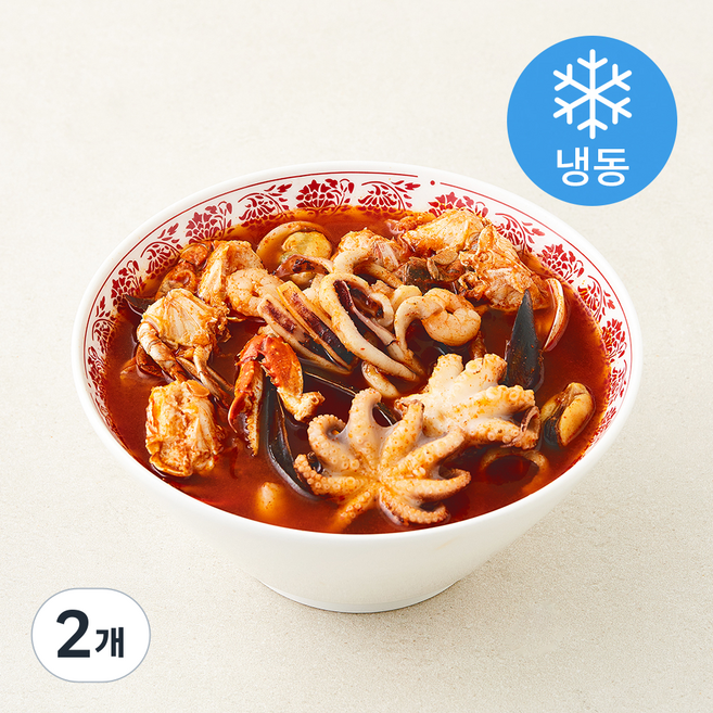 피셔브로스 얼큰 화끈 해물 얼큰 짬뽕탕 (냉동), 2개, 500g