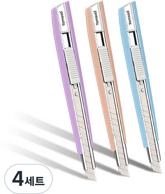 Tamsaa 美工刀 9mm 3入, 3種, 4套