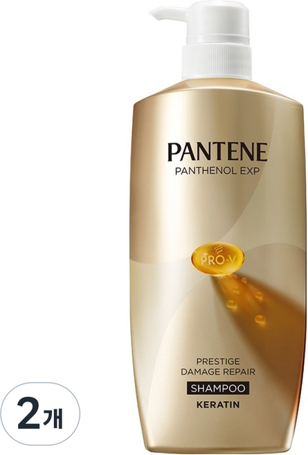 팬틴 프레스티지 데미지 리페어 샴푸, 2개, 750ml