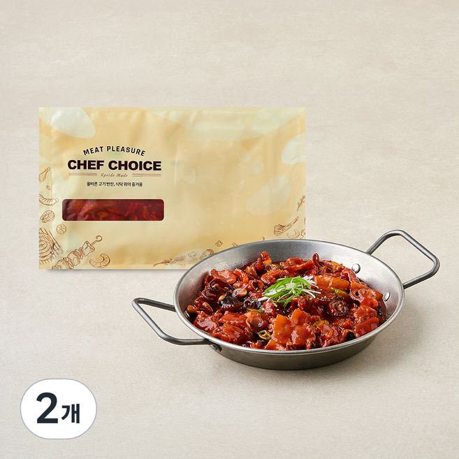 셰프초이스 쭈꾸미 삼겹살, 2개, 700g