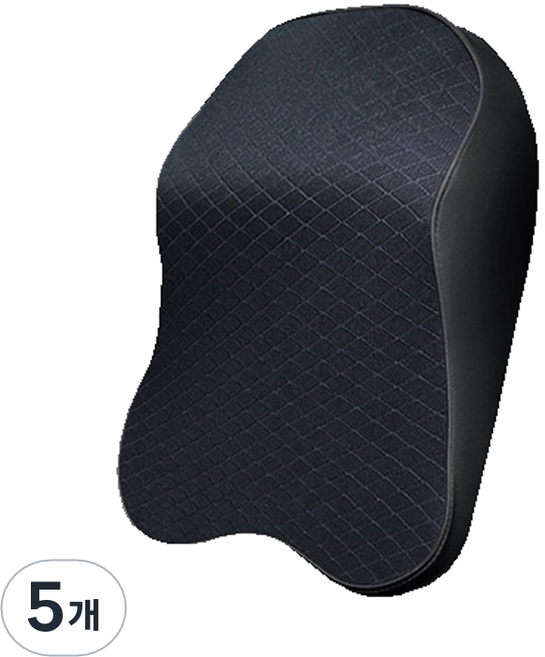 킨톤 차량용 빅사이즈 메모리폼 목쿠션, 모던블랙, 5개