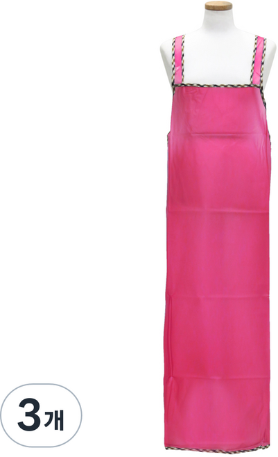 로사홈 우레탄 앞치마 대, 핑크, 3개