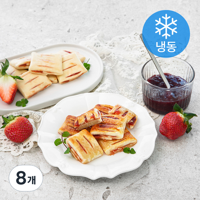 맨치트 미니 딸기쨈파이 (냉동), 345g, 8개