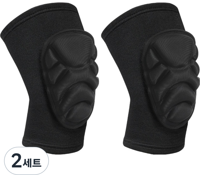 뉴토피아 야외 작업용 푹신한 무릎 보호대 2p 세트, 블랙, 2세트