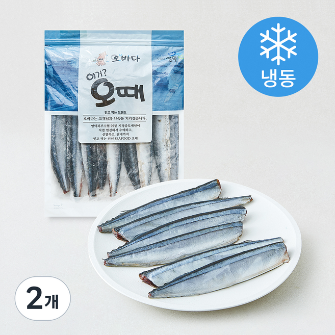 오바다 원양산 두절 꽁치 (냉동), 2개, 1kg