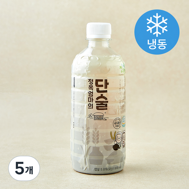 정옥 엄마의 단술 (냉동), 5개, 500ml