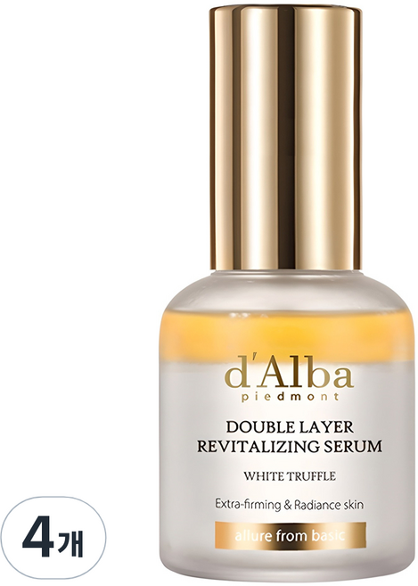 달바 화이트 트러플 더블 레이어 리바이탈라이징 세럼, 30ml, 4개