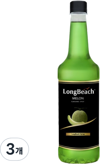 롱비치 멜론시럽, 740ml, 3개