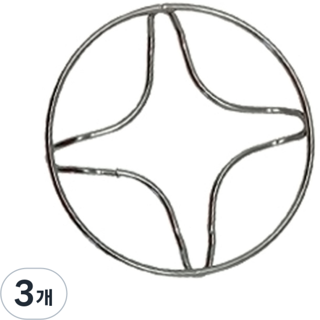 프랜드커피 원형 사발이, 실버, 3개