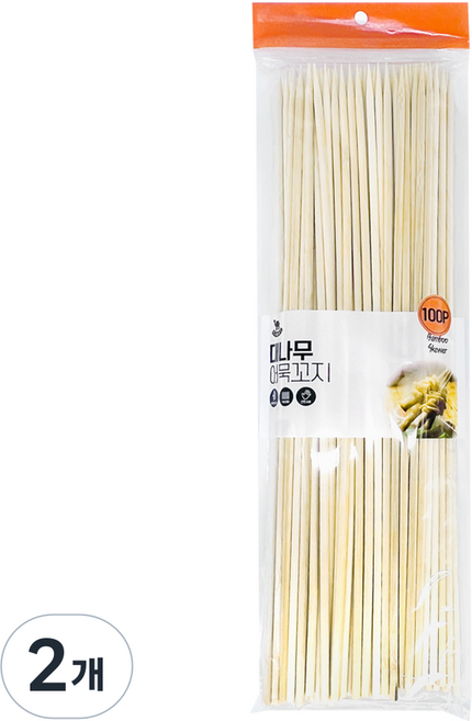 영수산업카멜 대나무 어묵 꼬지 40cm, 2개, 100개입