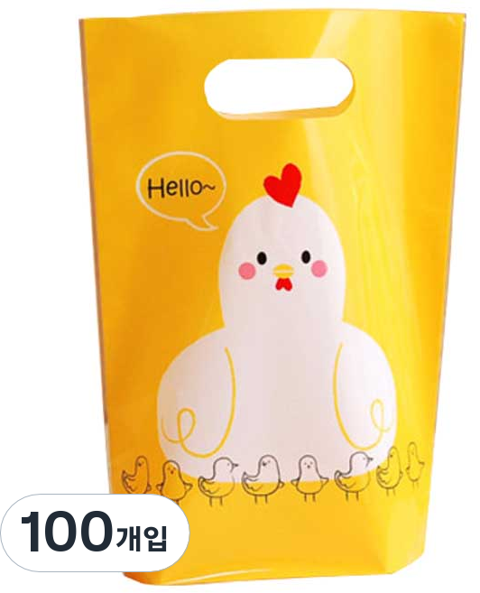 B Home Baking 立式塑膠提袋, 100入, 哈囉小雞