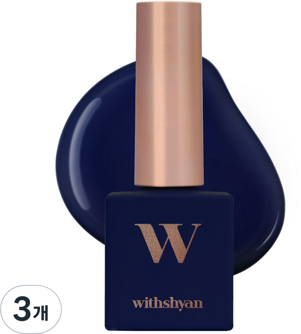 위드샨 프로페셔널 젤 폴리쉬 위드젤, W03 데이블루, 10g, 3개