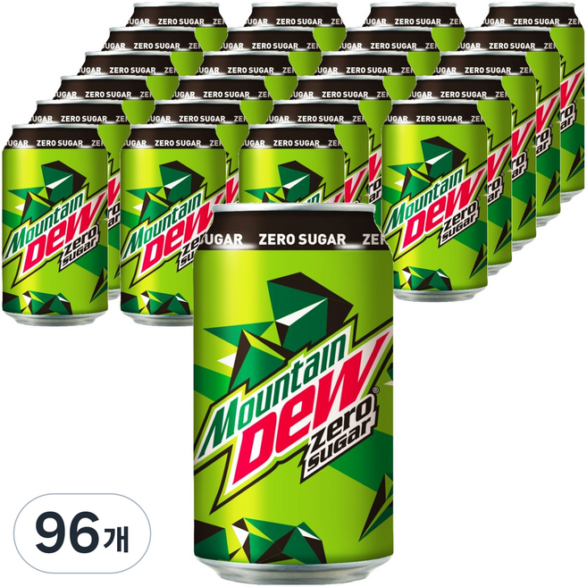 마운틴듀 제로슈거, 355ml, 96개