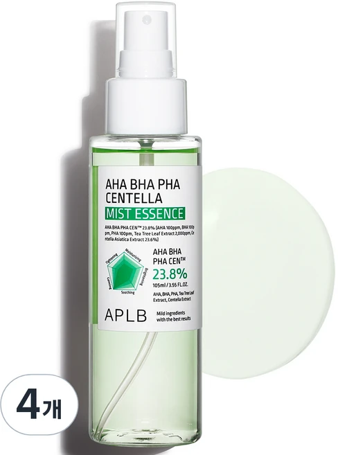 APLB 아하 바하 파하 센텔라 미스트 에센스, 4개, 105ml - 쿠팡
