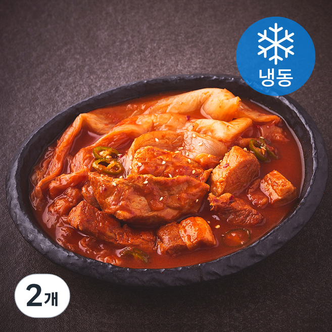 집콕집국 돼지고기 김치찜 (냉동), 500g, 2개
