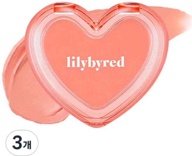릴리바이레드 러브빔 샤벳 치크 3.5g, 01# 살구 토핑, 3개