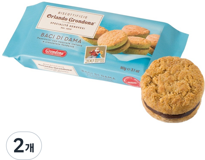 그론도나 쿠키 바치 디 다마, 90g, 2개