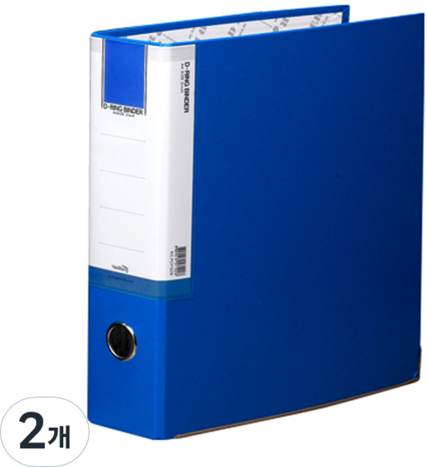 희망사무포인트 3공 D링 합지 바인더 7cm, 청색, 2개