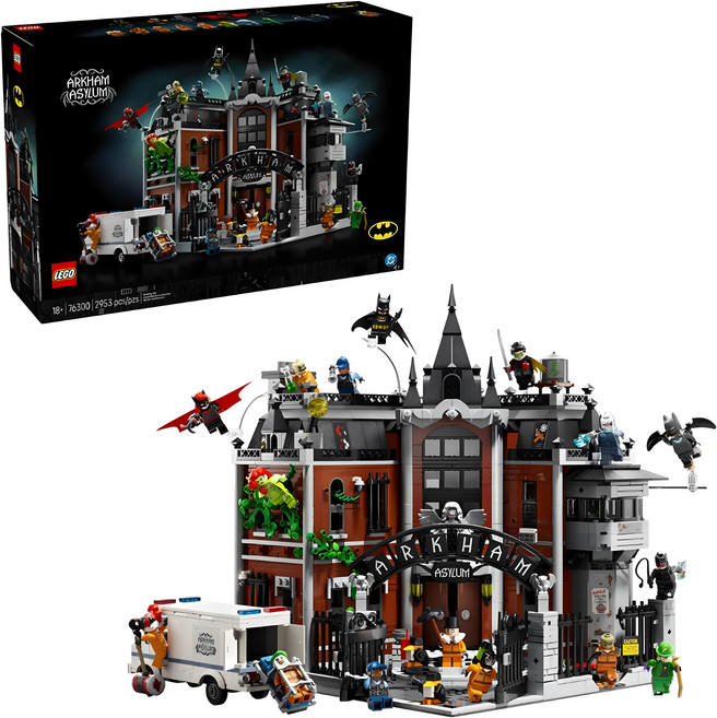 LEGO 樂高 76300 DC系列 阿卡漢精神病院TM Arkham AsylumTM, 1套, 混合