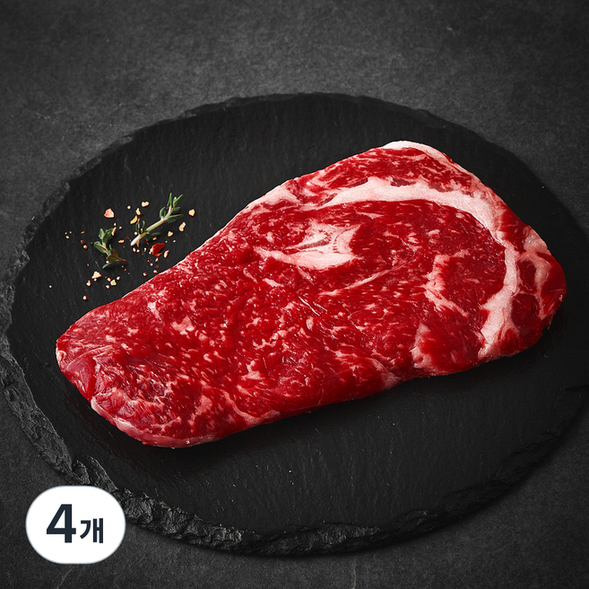 한우 숙성등심 2등급 구이용 (냉장), 200g, 4개