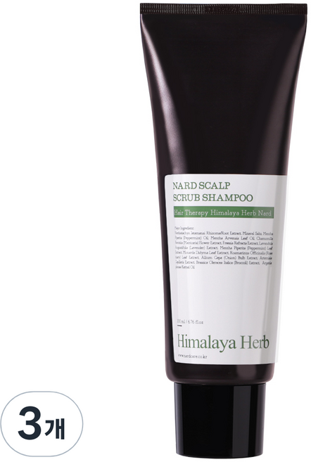 나드 두피 스크럽 샴푸, 200ml, 3개