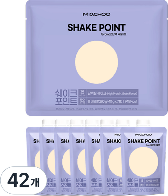 MIACHOO Shake Point 穀物口味, 42個, 40g