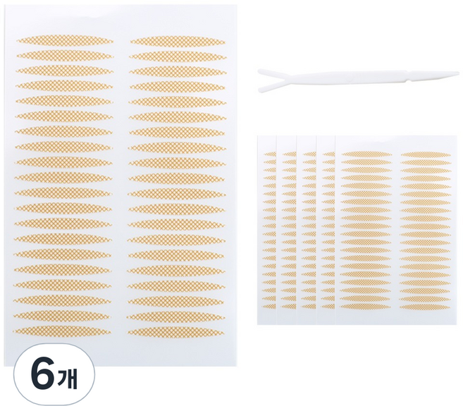 러비쉬 쌍커풀 테이프 240p, 6개, 스트라이프