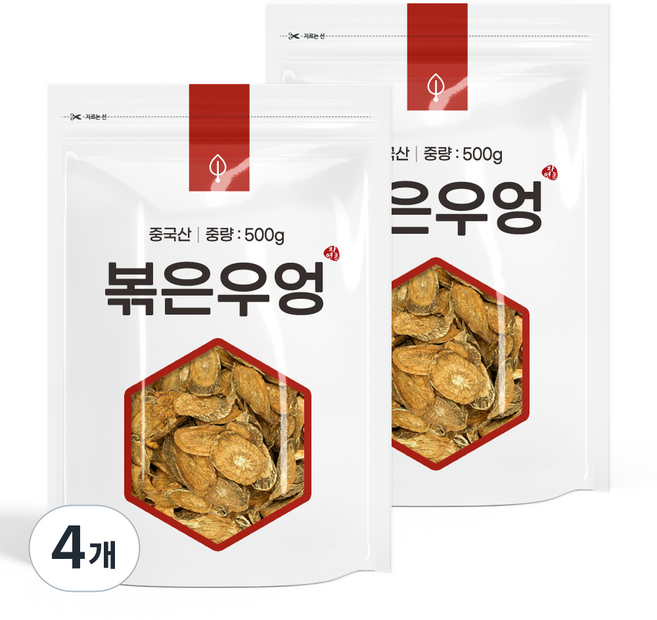 자연초 볶음우엉, 500g, 4개, 1개입