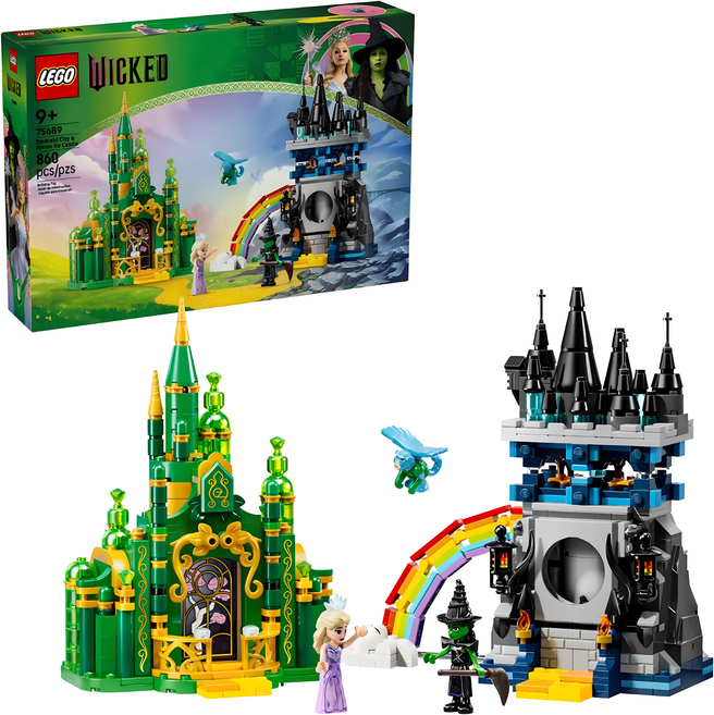LEGO 樂高 75689 魔法壞女巫系列 翡翠城和基亞莫柯城堡 Emerald City & Kiamo Ko Castle, 1套, 多色