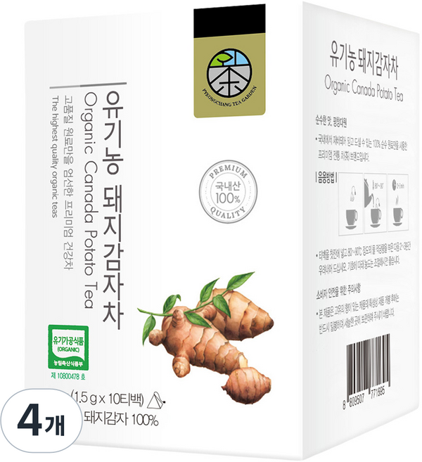 평창다원 유기농 돼지감자차, 1.5g, 4개, 10개입