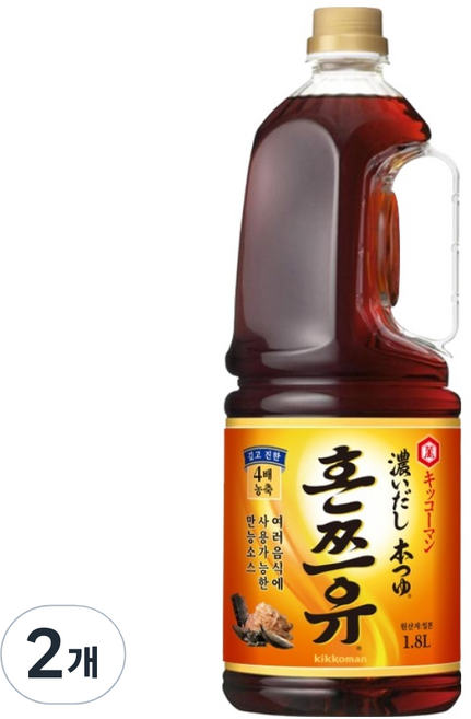 기꼬만 혼쯔유 코이다시, 1.8L, 2개