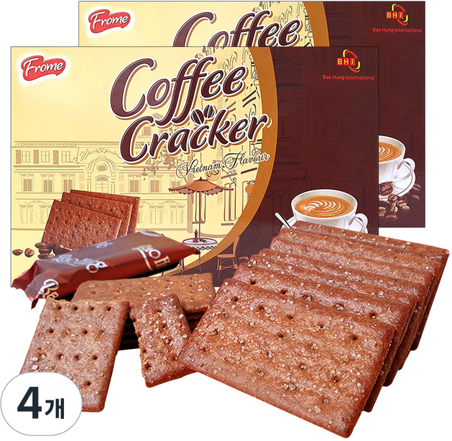 Frome 커피 크래커, 345g, 4개
