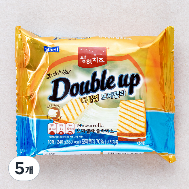 상하치즈 더블업 모짜렐라, 24g, 10개입, 5개
