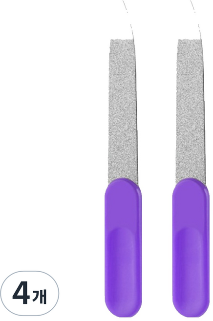 娜麗姐妹 不鏽鋼指甲修剪銼刀 9cm, 4個, TYPE 04