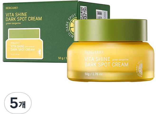 [비건뷰티] 베르가모 청귤 비타샤인 잡티 크림, 50g, 5개
