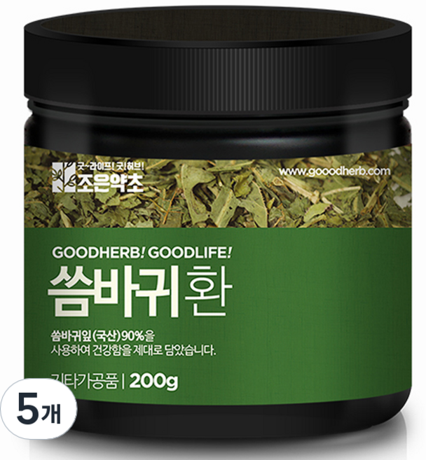 조은약초 프리미엄 씀바귀환, 5개, 200g