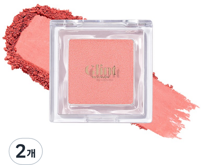 Glint 베이크드 블러쉬 블러셔 2.4g, 03 멜론 바이트, 2개