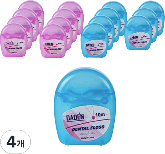 다덴 포켓용 미니치실 10m, 16개입, 4개