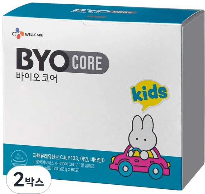 바이오코어 키즈 유산균 60p, 120g, 2박스 - 쿠팡