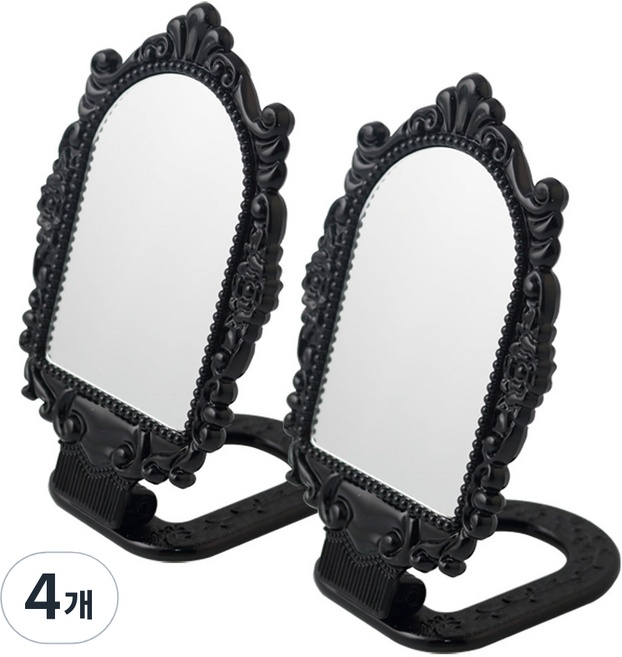 세븐스타 라비나 스탠드거울 소, 블랙, 4개