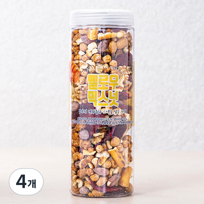 허니버터 옐로우 믹스넛, 450g, 4개