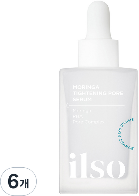 ilso 辣木緊緻毛孔精華液, 30ml, 6個