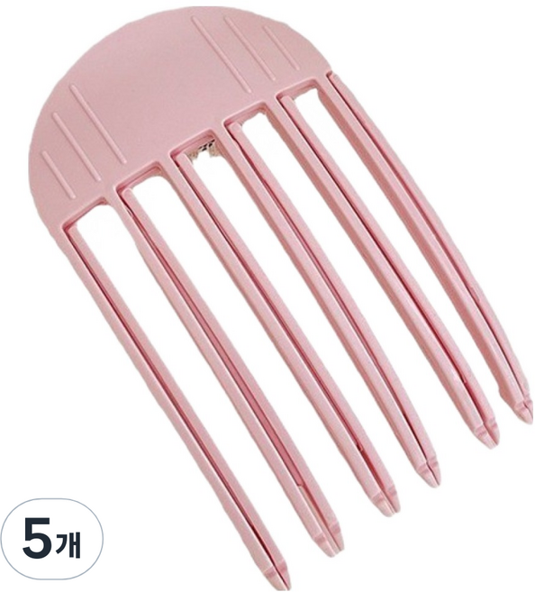 올웨일리 뿌리 볼륨핀 가르마 대형 사이즈 TSP2509, 5개, 핑크