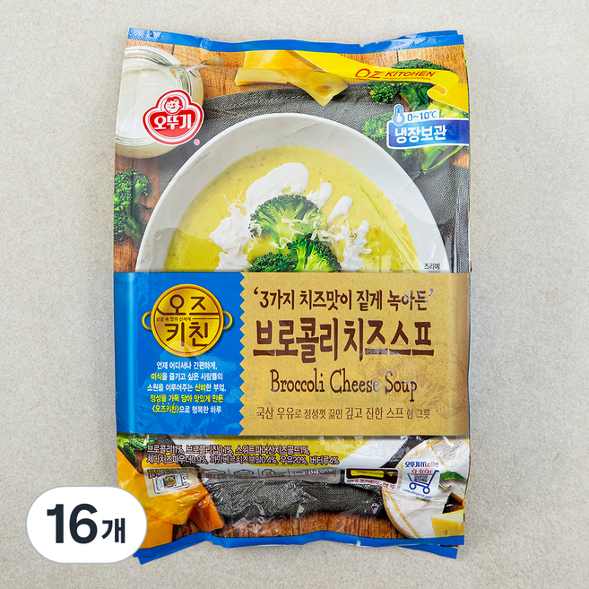 오즈키친 브로콜리 치즈스프, 720g, 4개