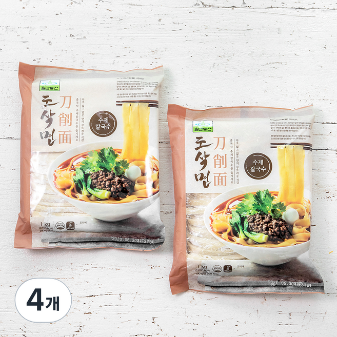 칠갑농산 도삭면 수제칼국수, 1kg, 4개