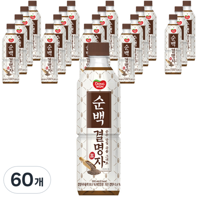 동원 순백 결명자차, 500ml, 60개
