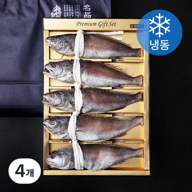 민어굴비 5미 (냉동) + 부직포가방, 1.7kg, 4개