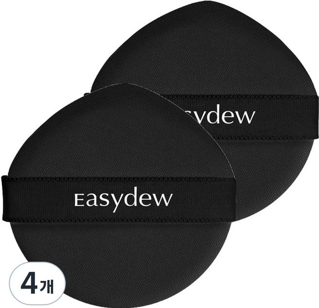 이지듀 밀착 커버 앰플 쿠션 퍼프, 4개, 혼합색상