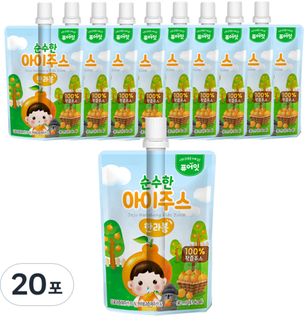 퓨어잇 순수한 아이주스 90ml, 한라봉, 20포